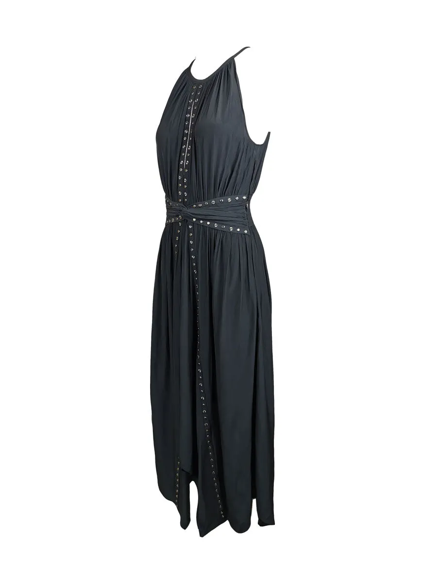 7200002 Studs Asymmetrical Dress *Black *BACKORDER