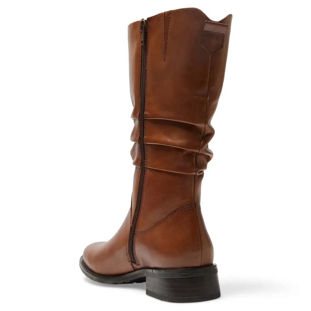 Adam Boot in Mid Brown Leather