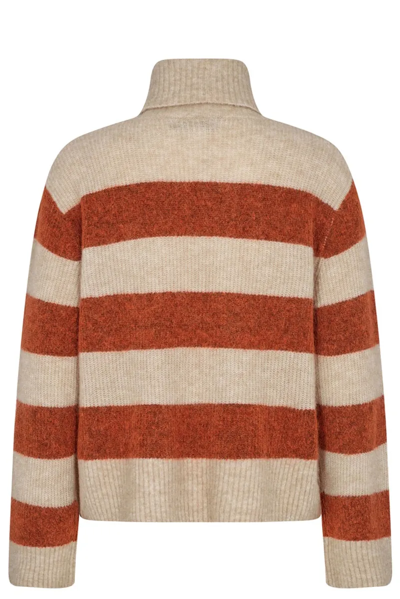 Aidy Thora STP Rollneck Knit in Burnt Ochre 156170MV1 by Mos Mosh