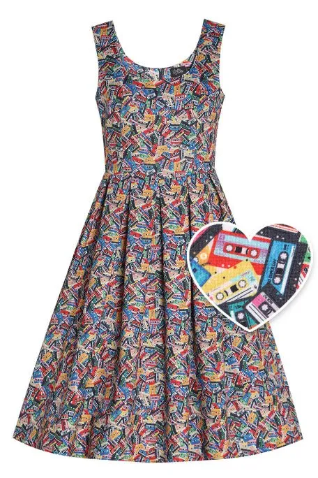 Amanda Cassette Swing Dress