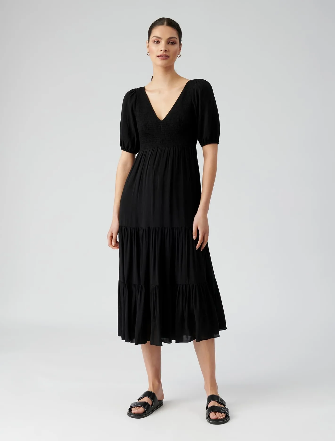 Amy Tiered Midi Dress