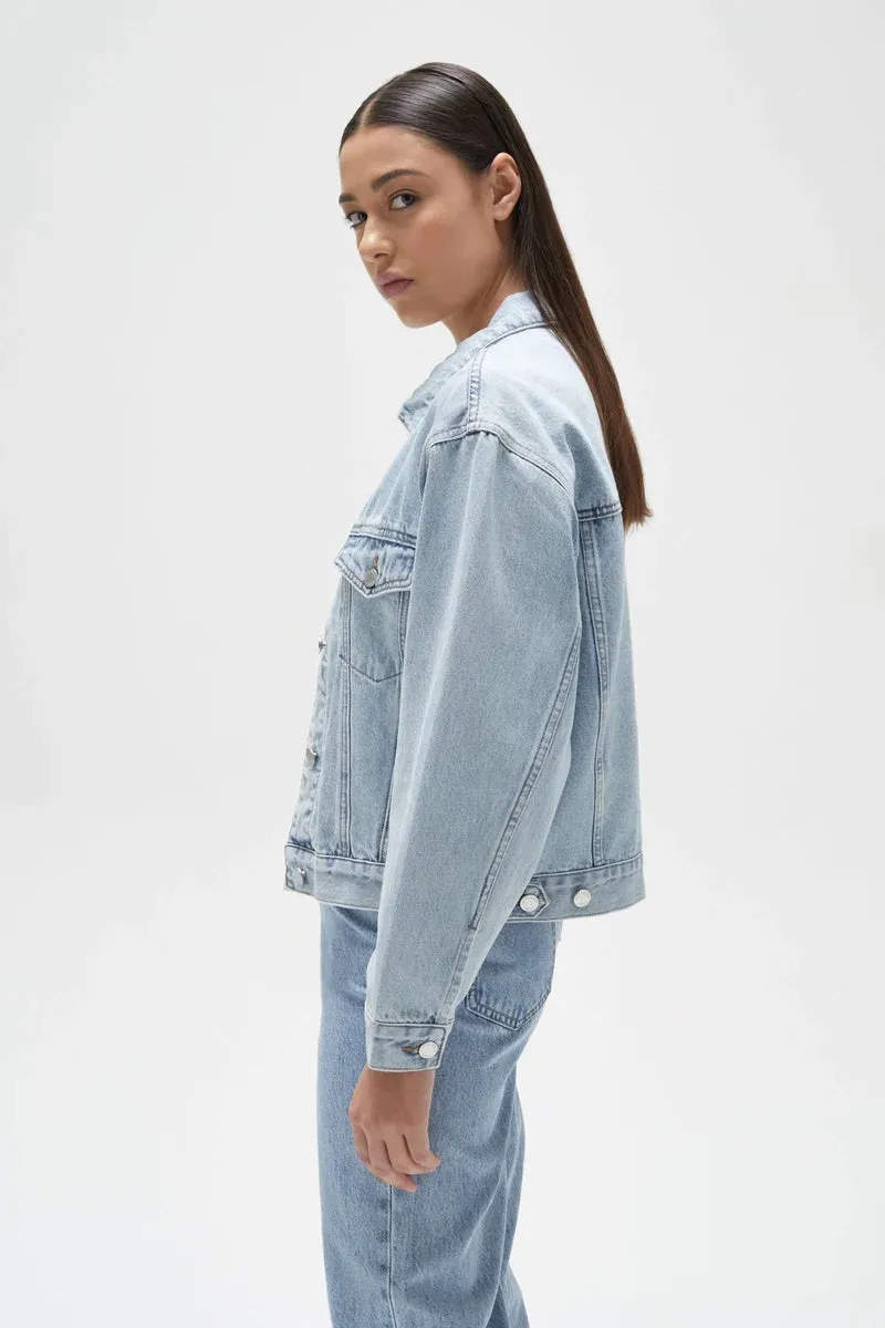 Assembly Label - Relaxed Denim Jacket - Light Stone