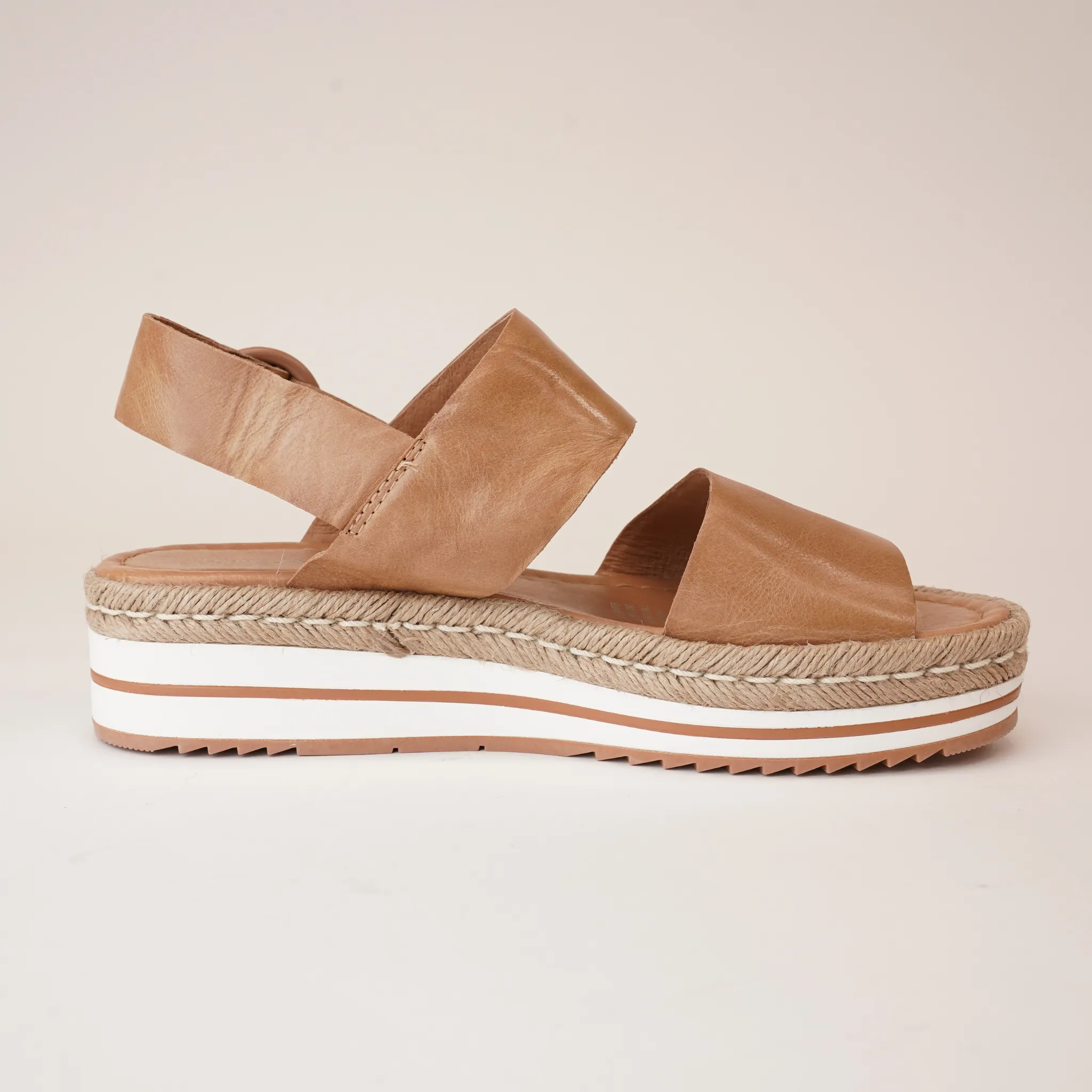 Atha Dark Tan Leather Sandals