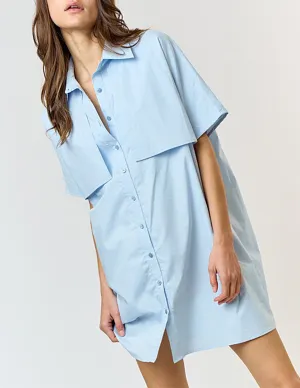 Audrey Boxy Cotton Shirt Dress