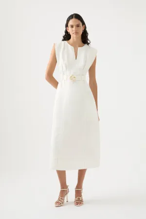 Beacon Structured Midi Dress