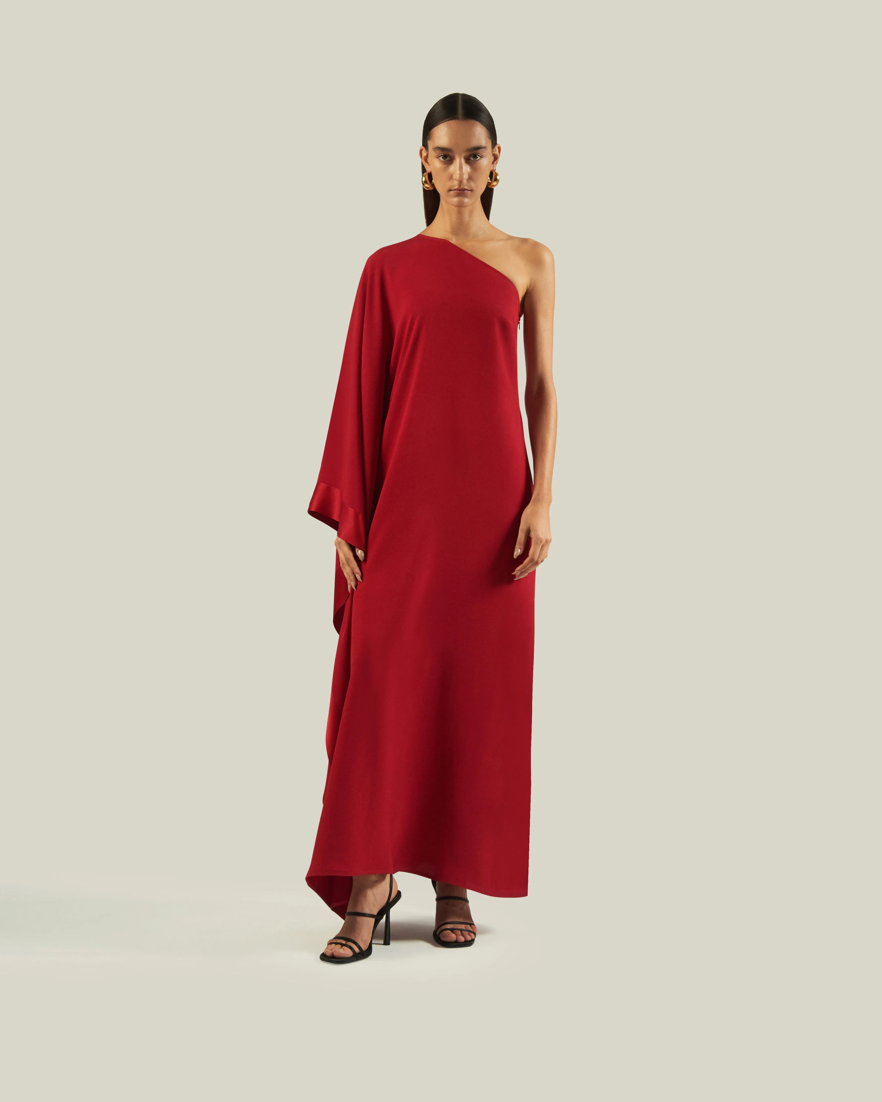 Betsy Dress in Ruby