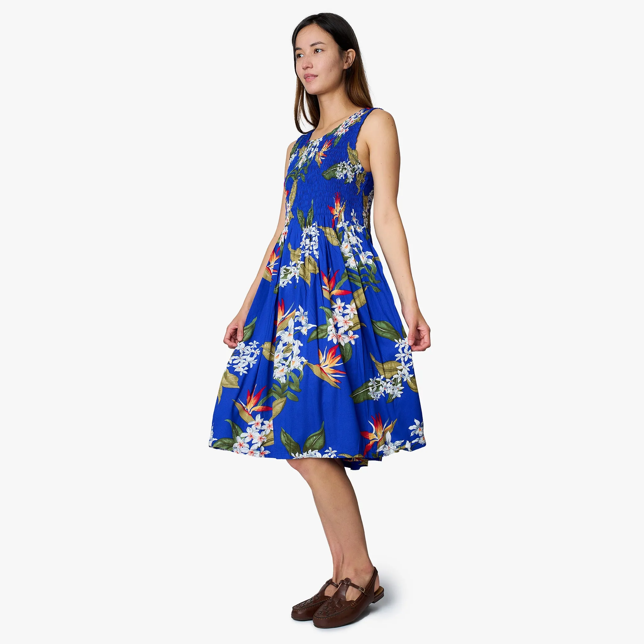 Bird of Paradise Smock Short Dress