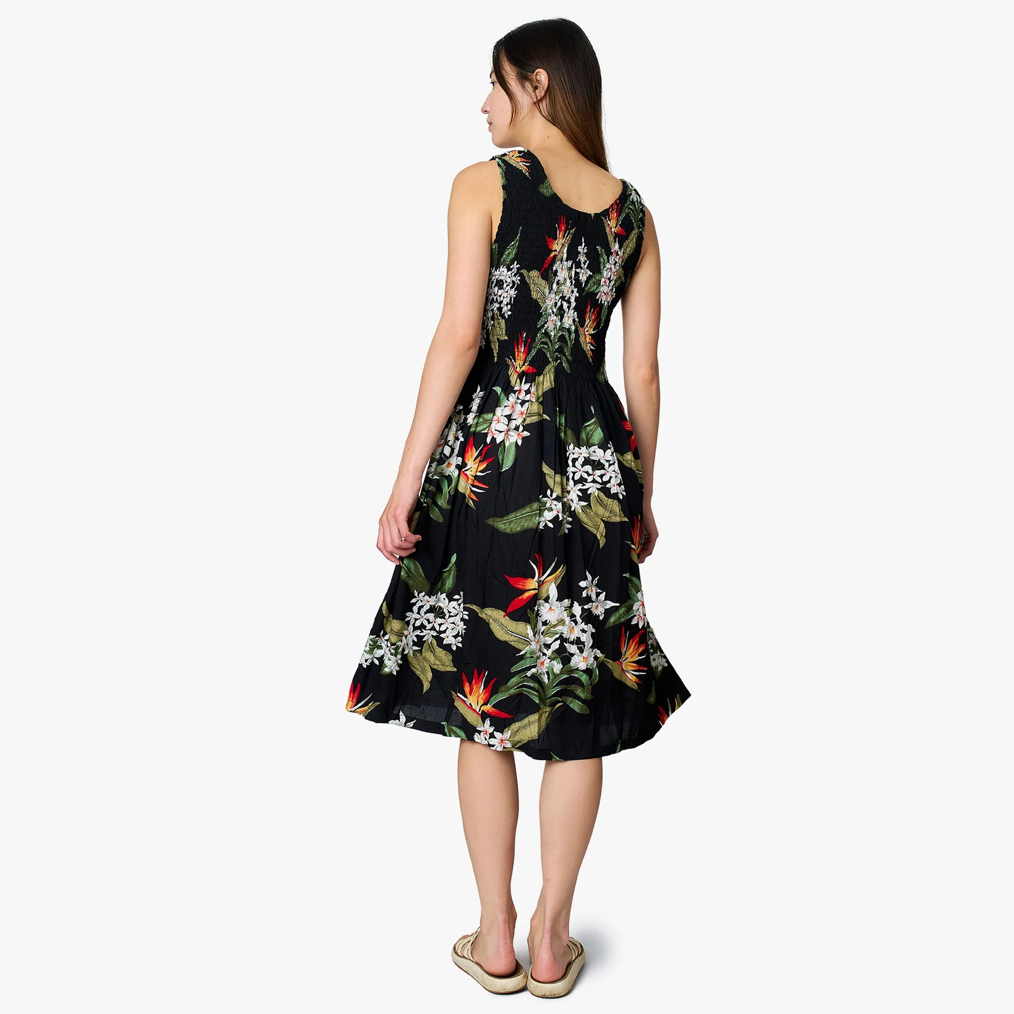 Bird of Paradise Smock Short Dress