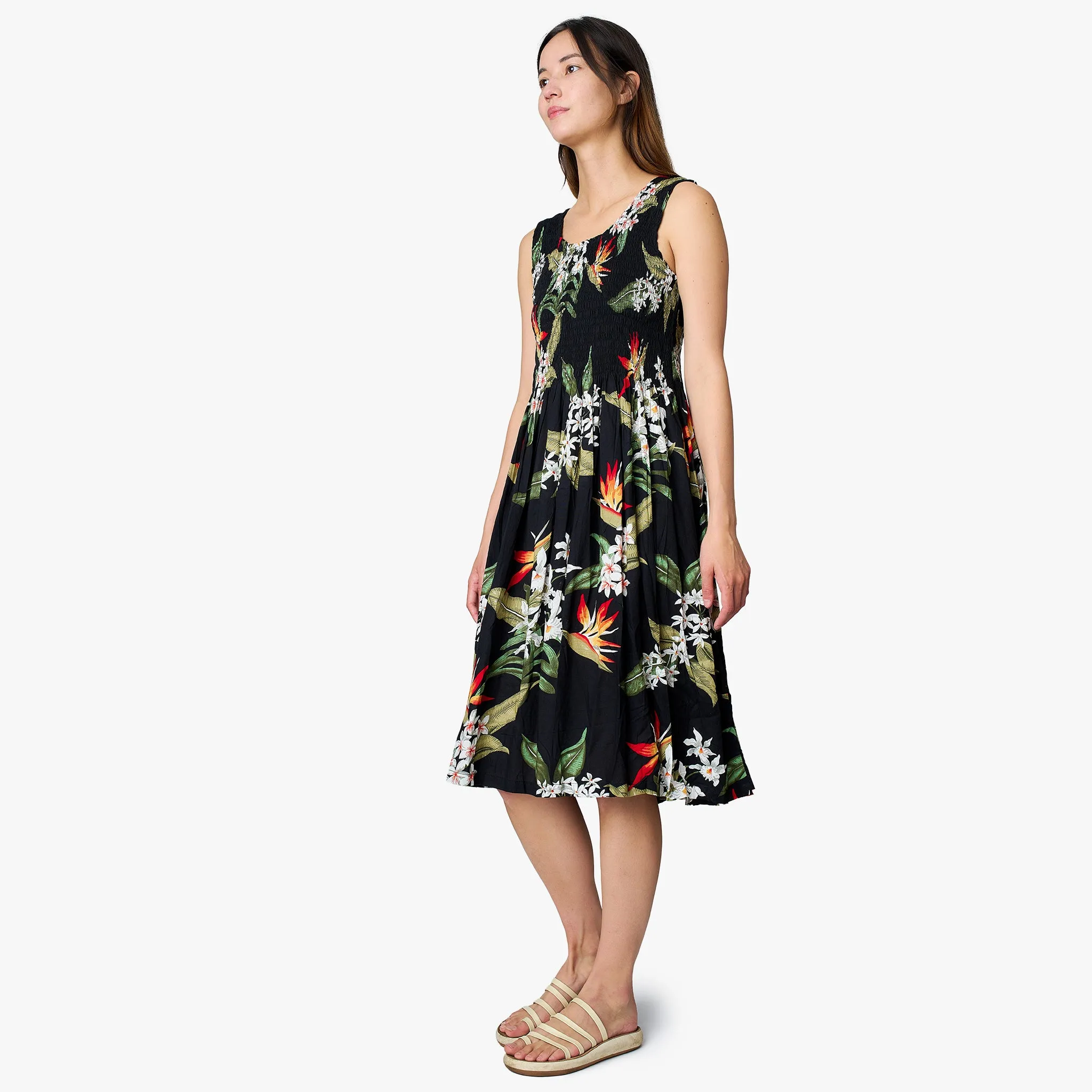 Bird of Paradise Smock Short Dress