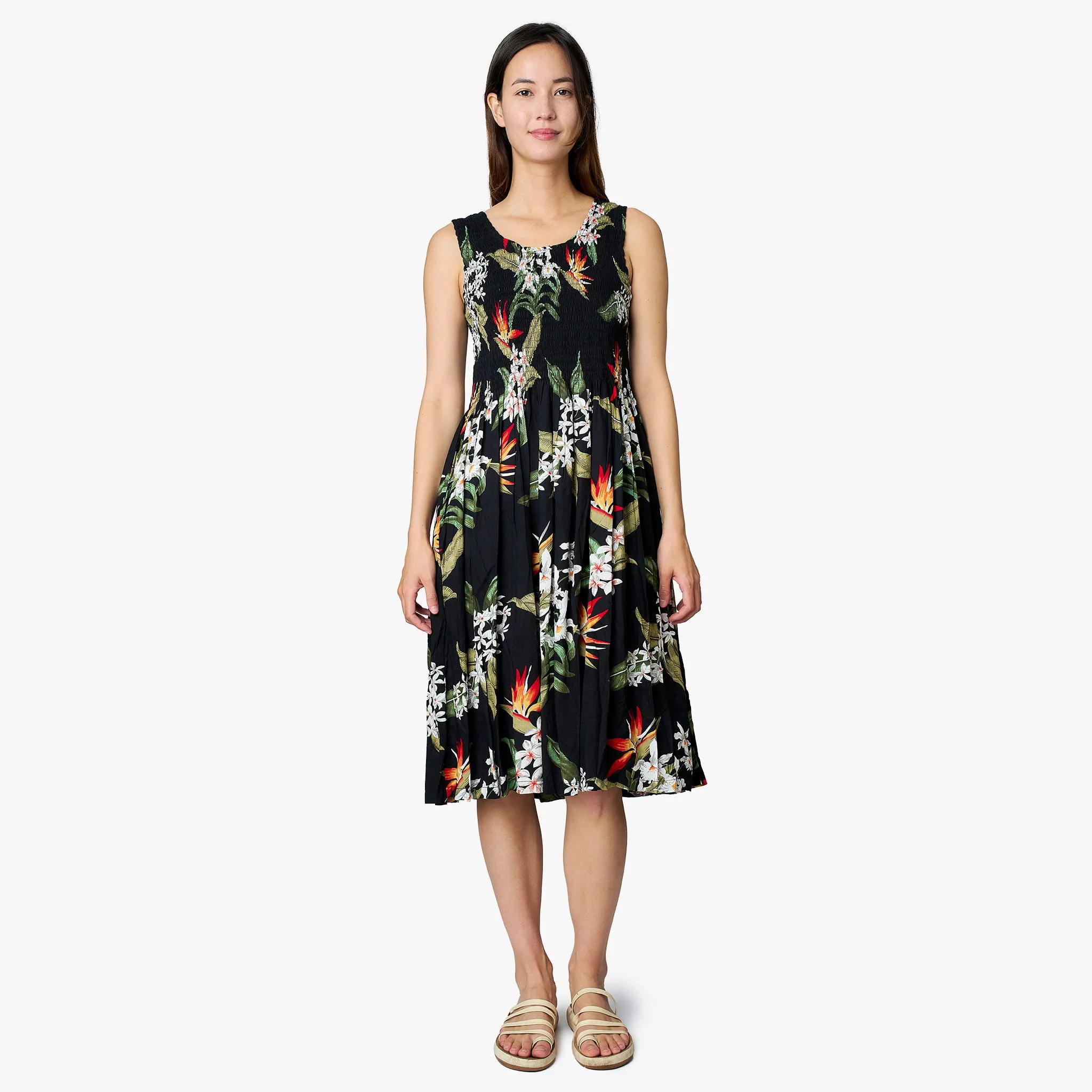 Bird of Paradise Smock Short Dress