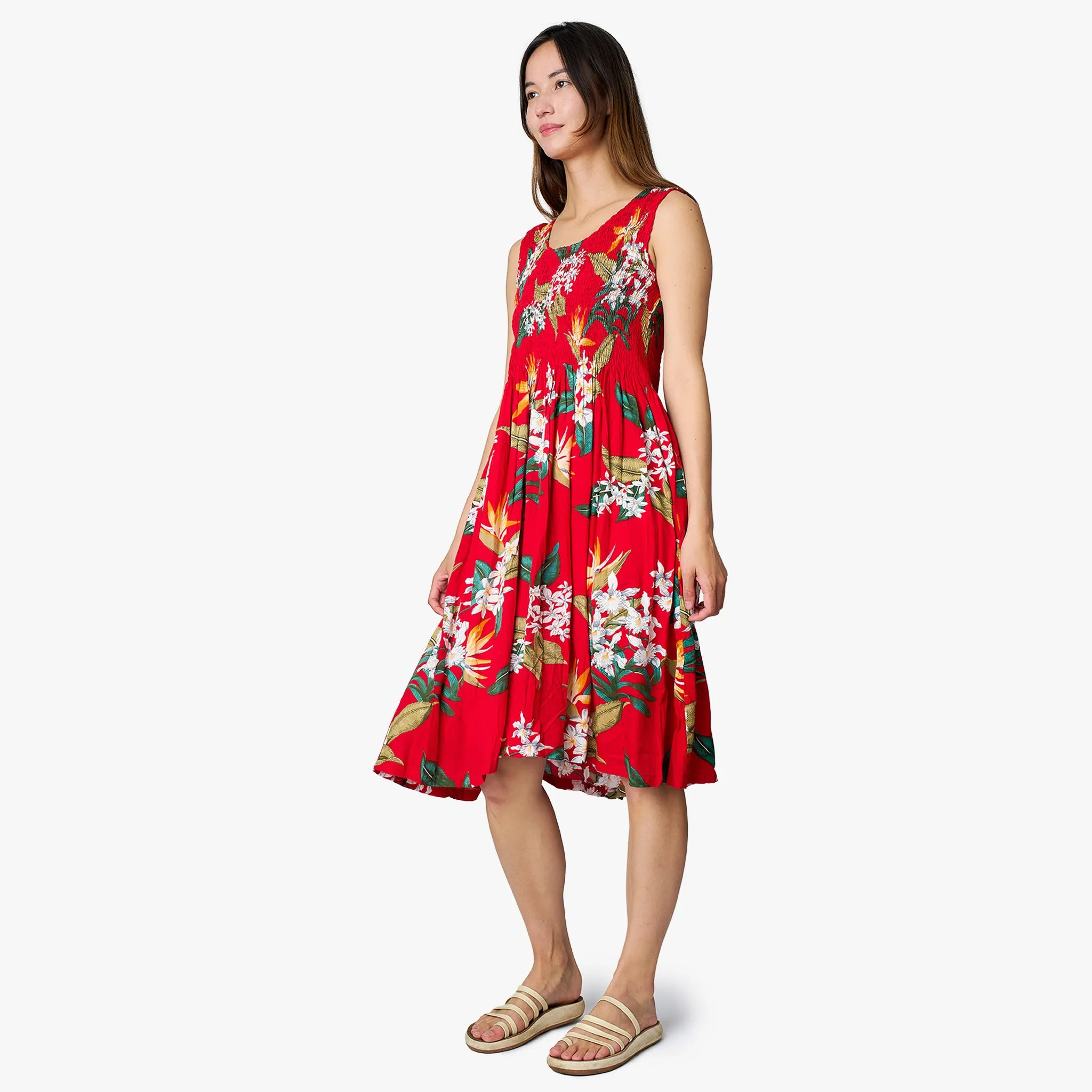 Bird of Paradise Smock Short Dress