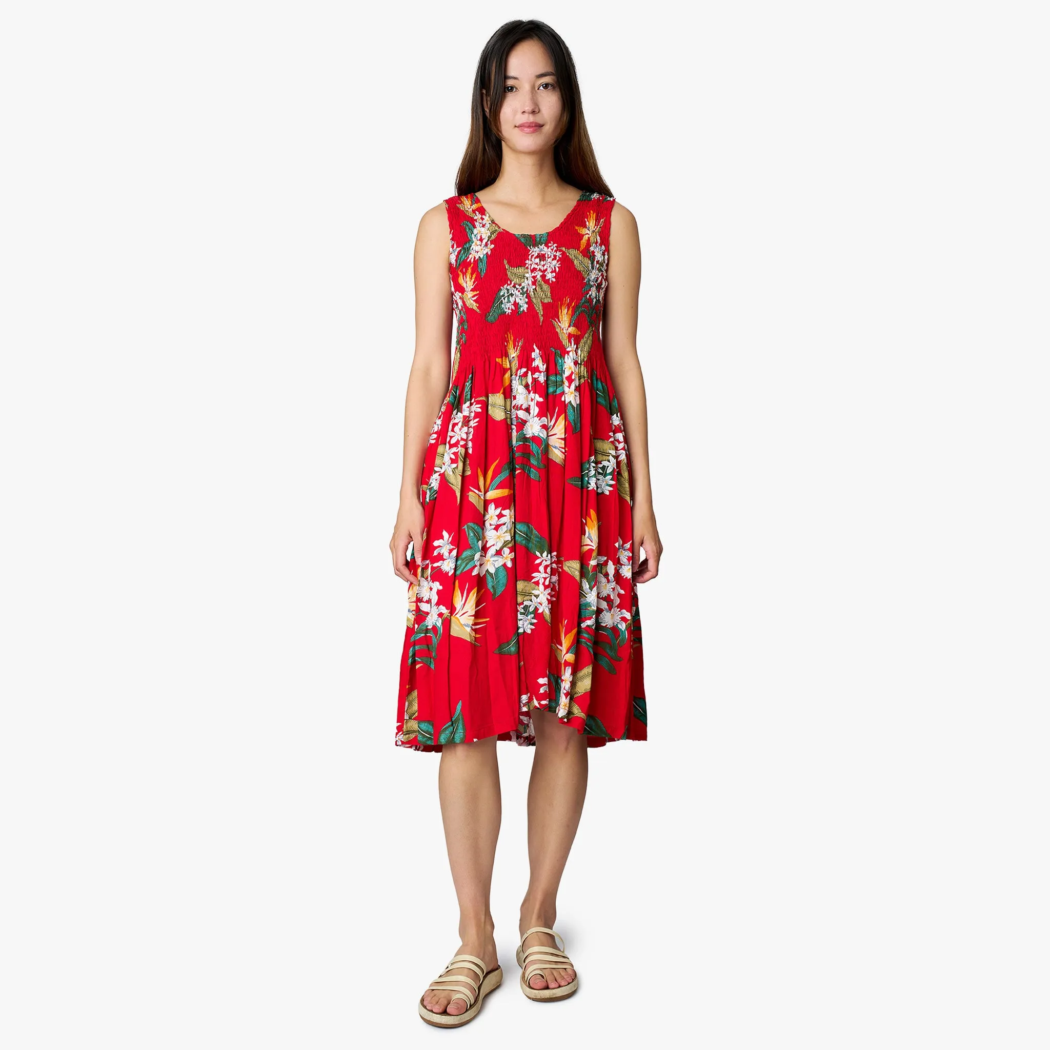 Bird of Paradise Smock Short Dress