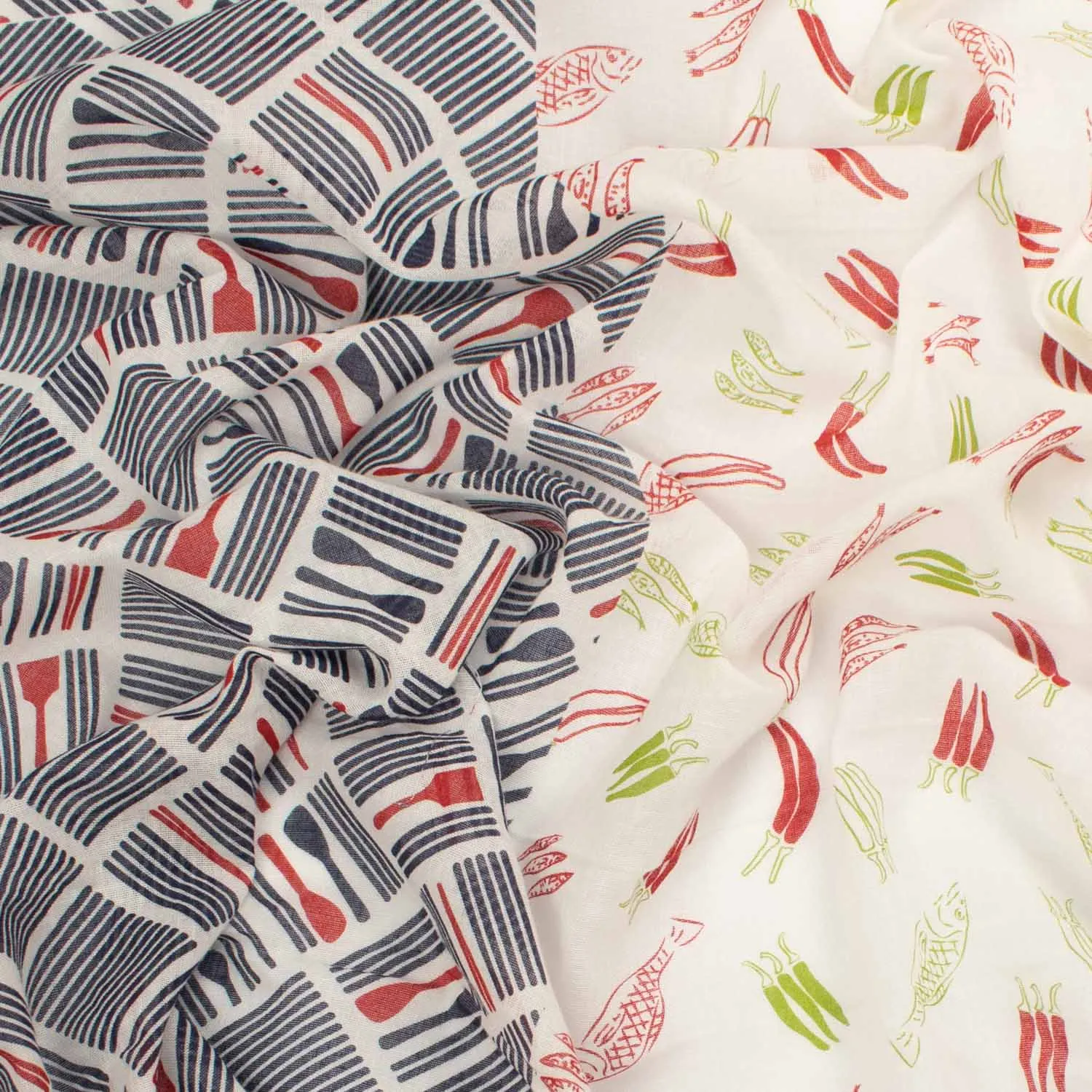 Border Printed Cotton Voile