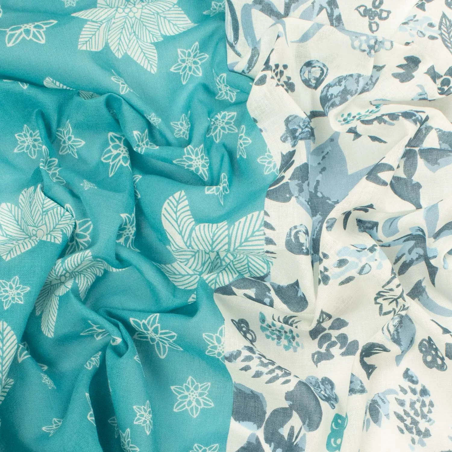 Border Printed Cotton Voile