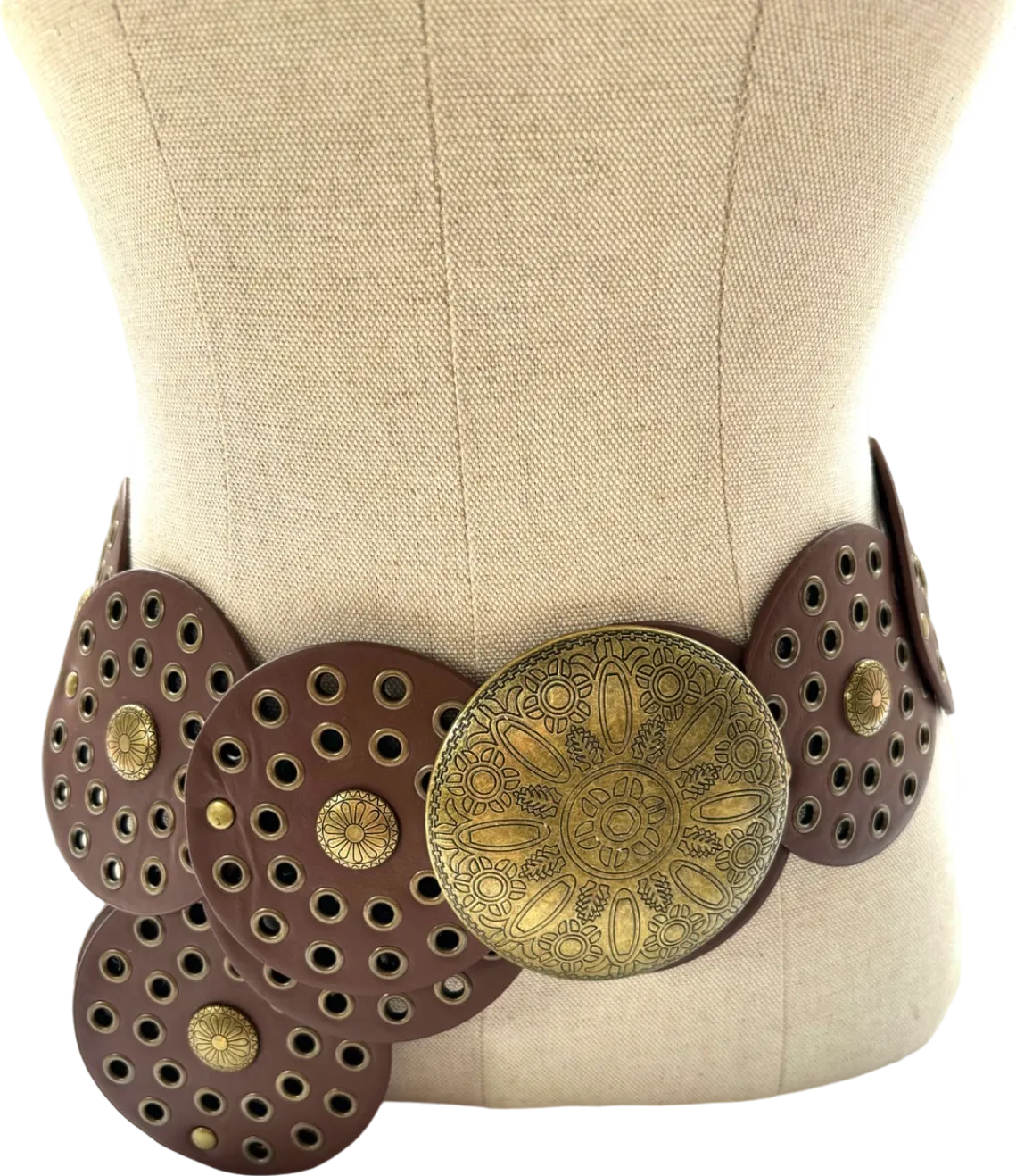 Brown Decorative Belt One Size