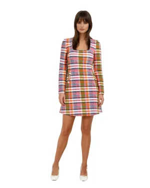 Camille Dress (Pink Plaid)