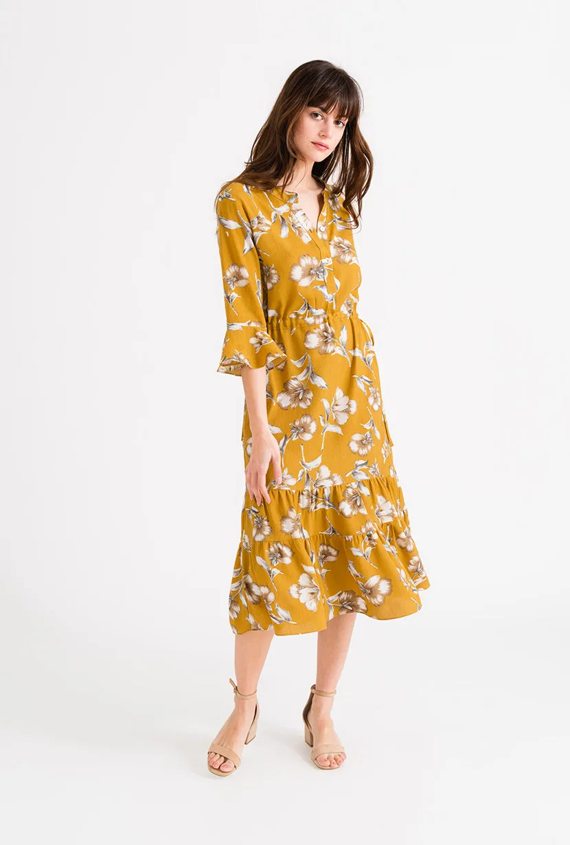 Celina Dress - Mustard