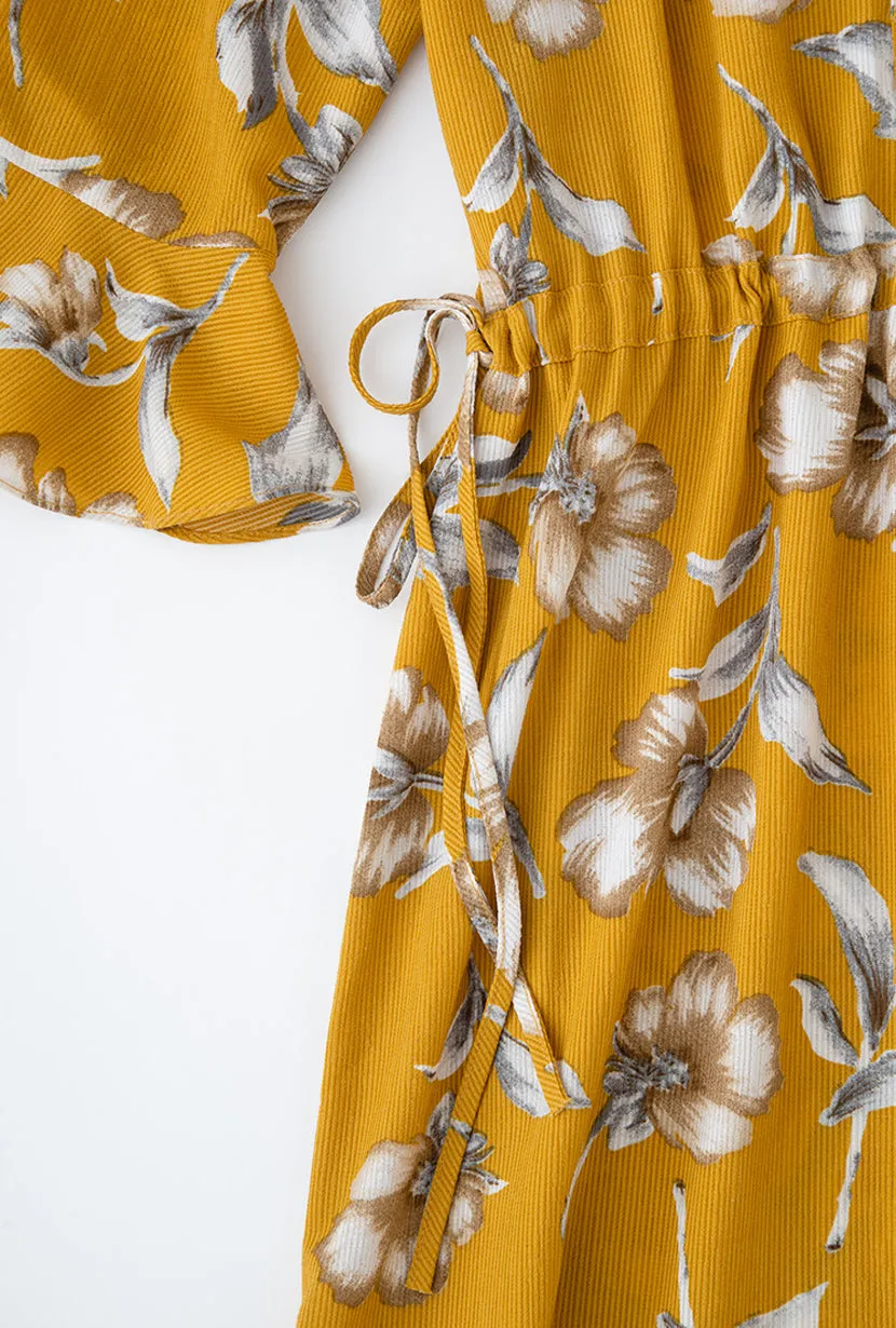 Celina Dress - Mustard