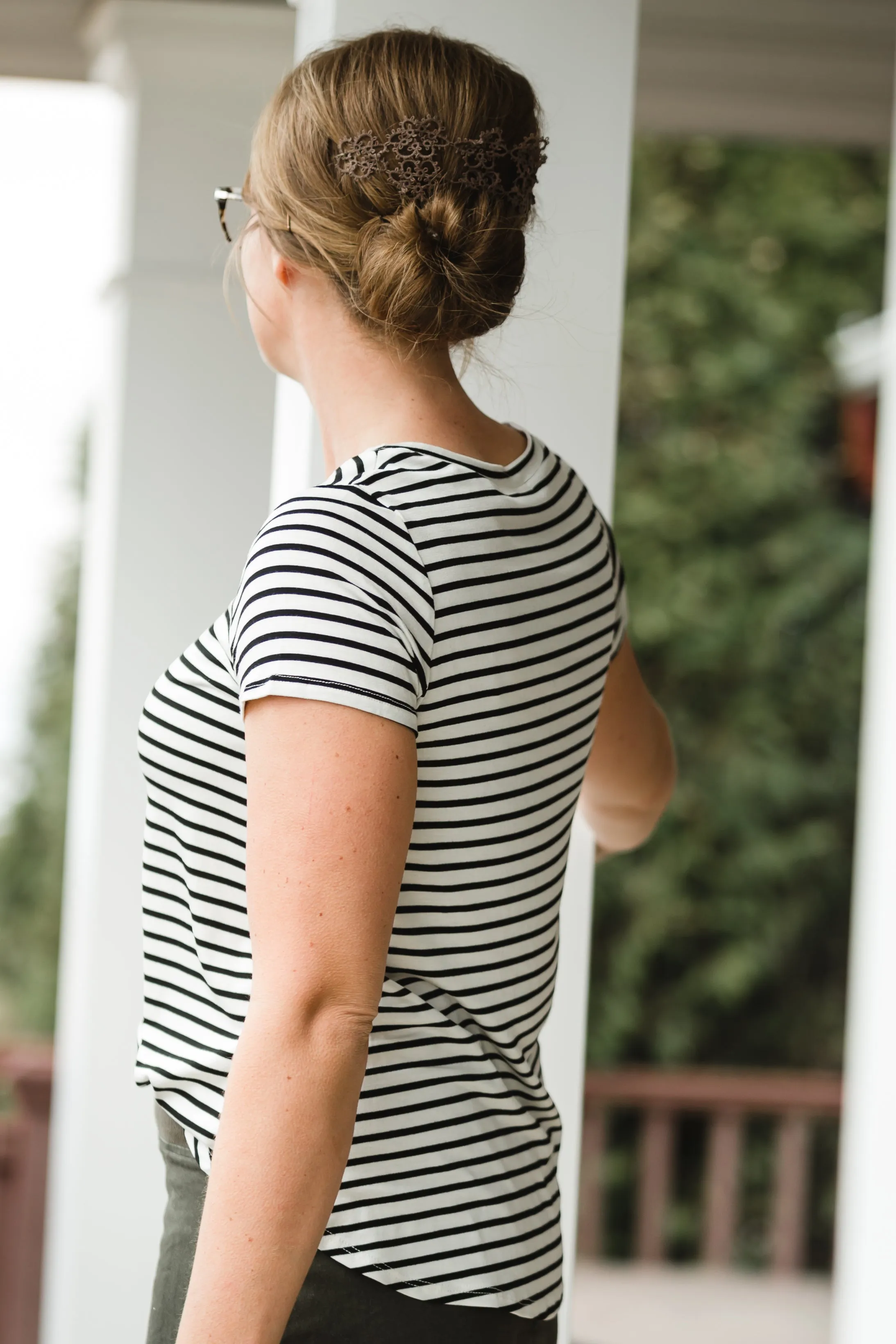 Classic Comfy Striped Short Sleeve Tee