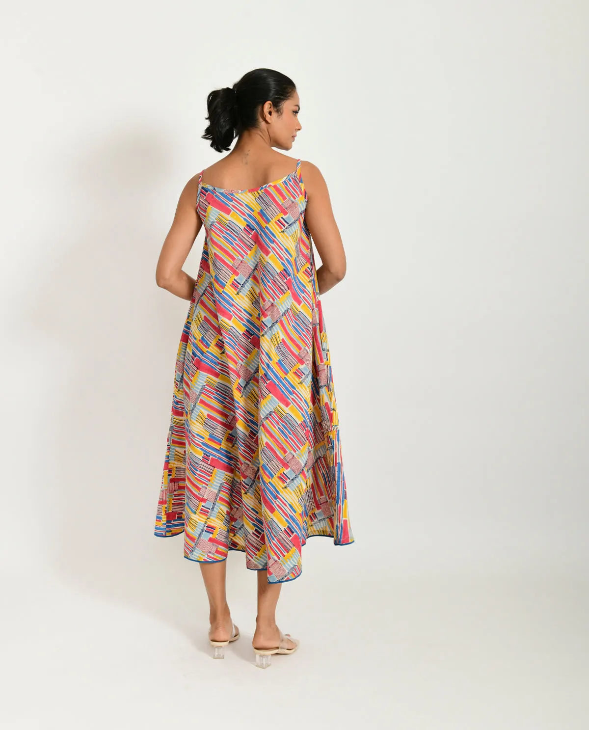 Cotton Hand Block Printed Maxi Dress