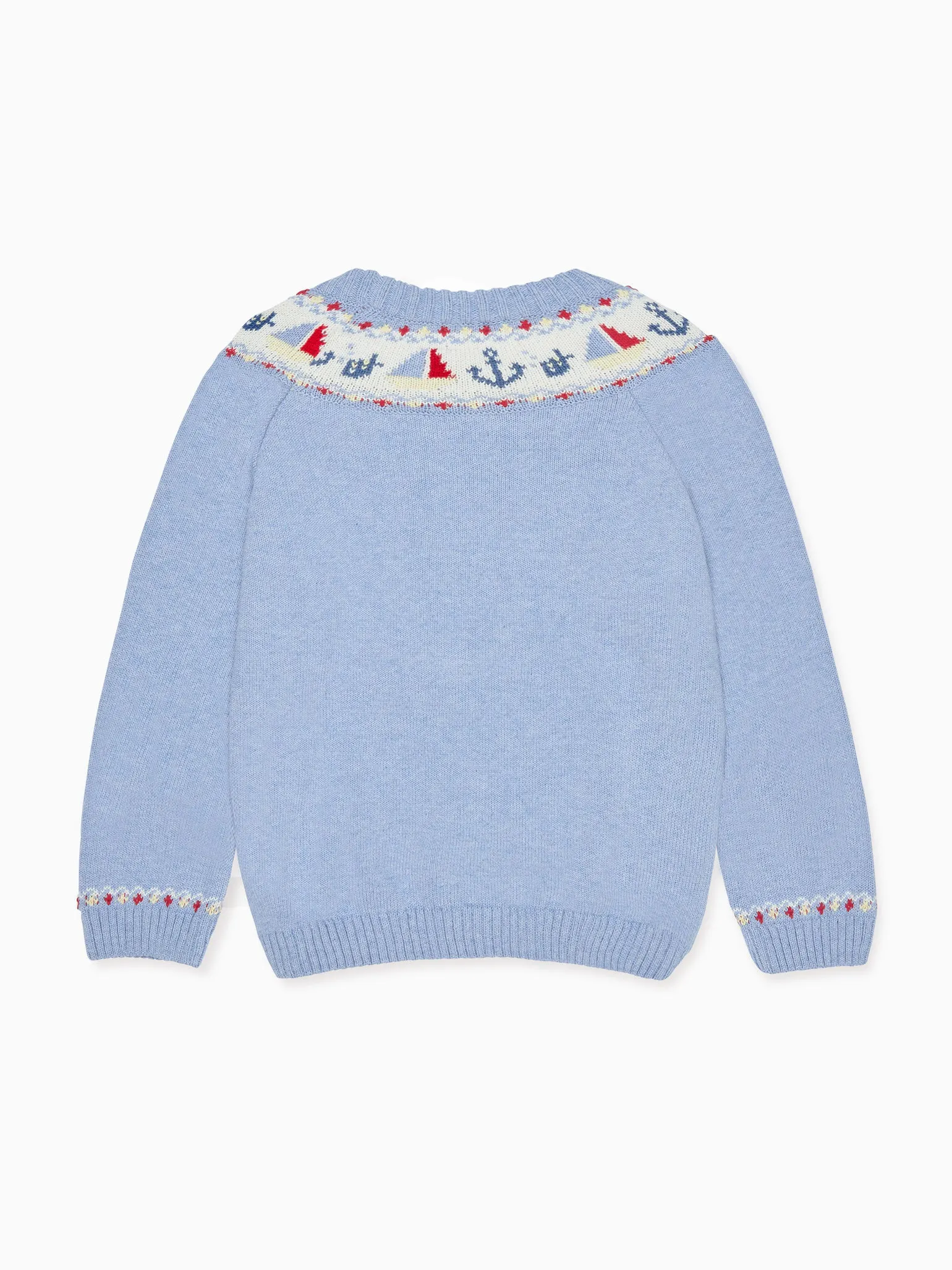 Dusty Blue Maritimo Cotton Boy Jumper