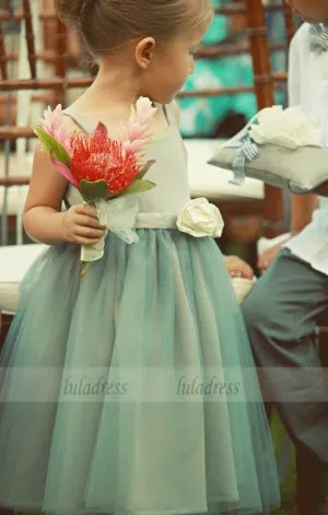 Flower Girl Dresses Children Birthday Dress Tulle Kids Wedding Party Dresses