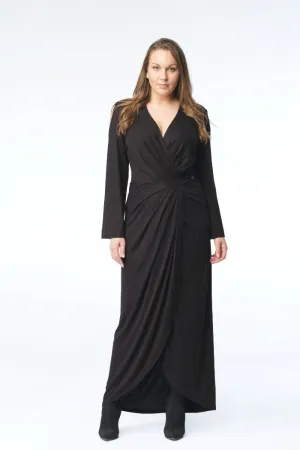 Freya Wrap Dress // Black