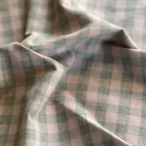 Grey/Pink | 1/4" Check Shirting - SKU 7086B #S189