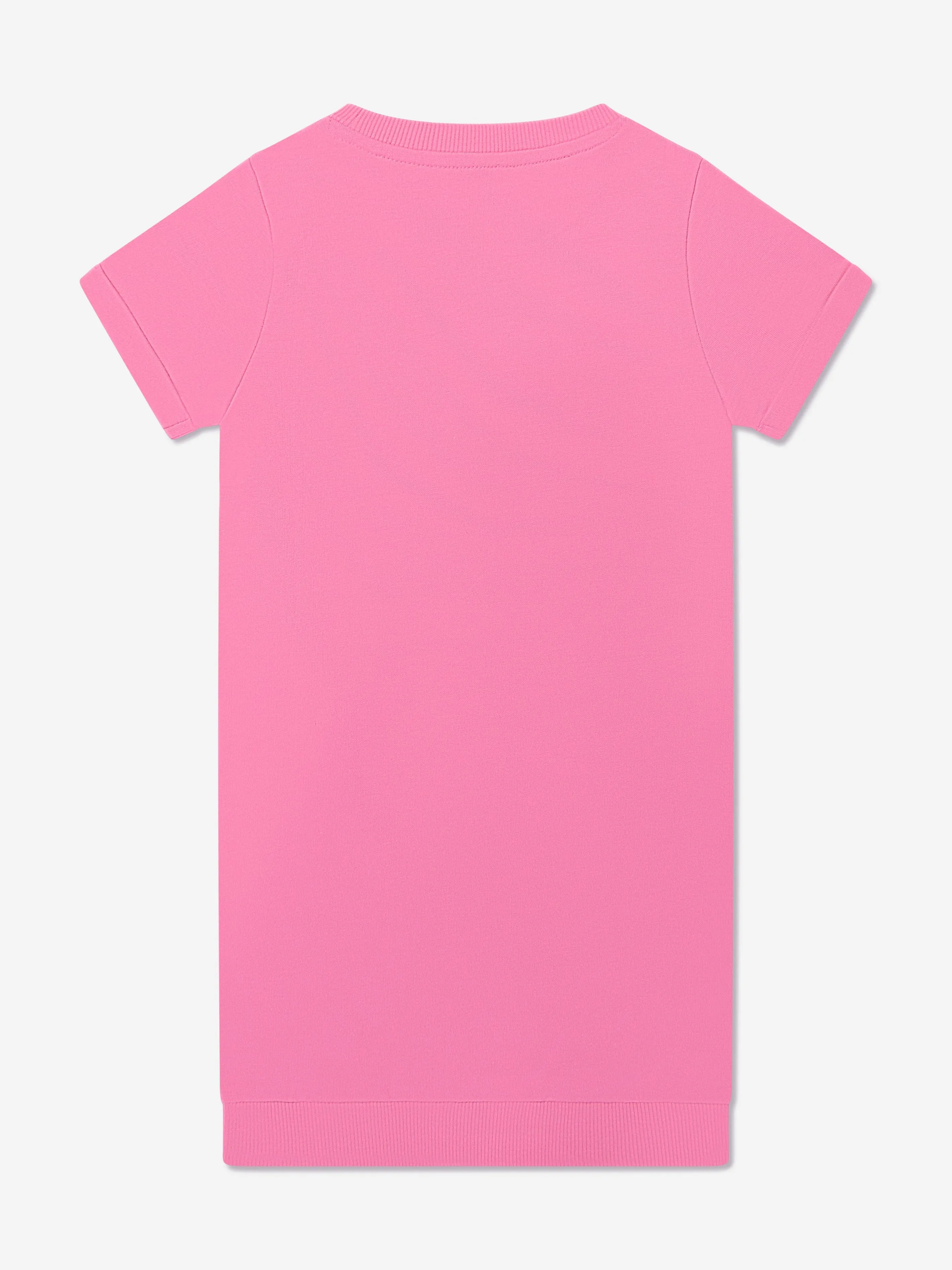 Guess Girls Icon T-Shirt Dress in Pink