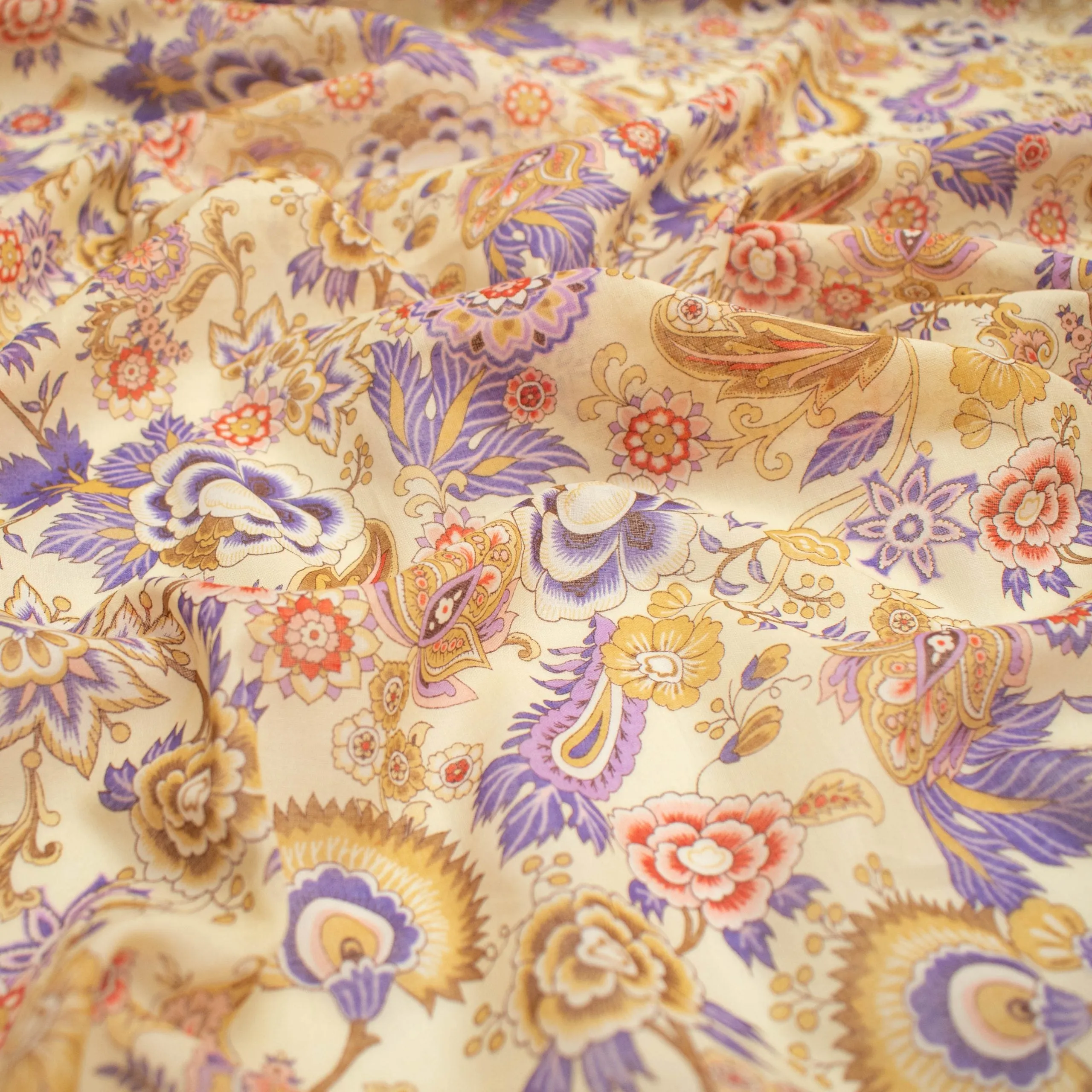 Japanese Pure Cotton Lawn Floral Prints Design-132