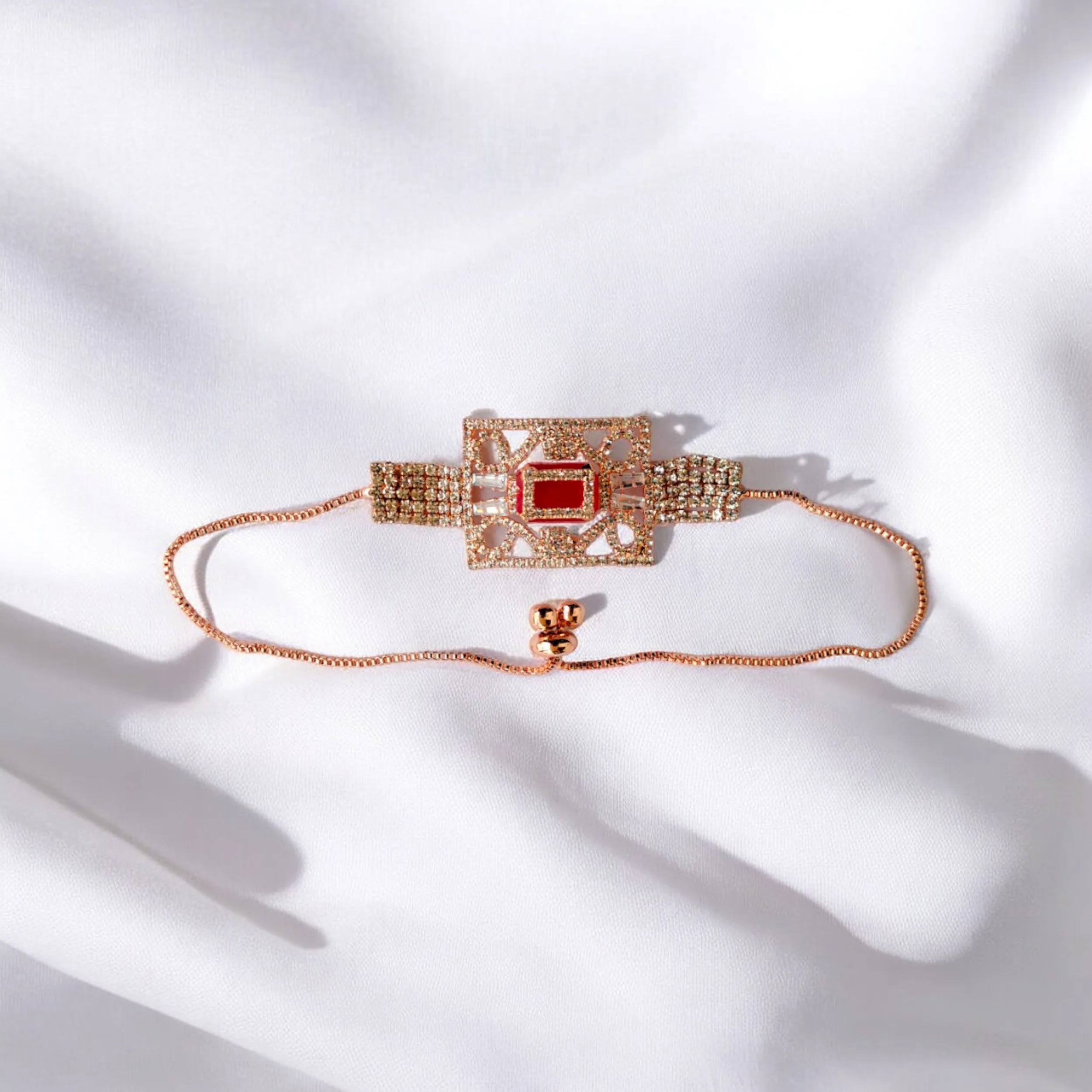 Jewelestia Regal Radiance Bracelet (Red)