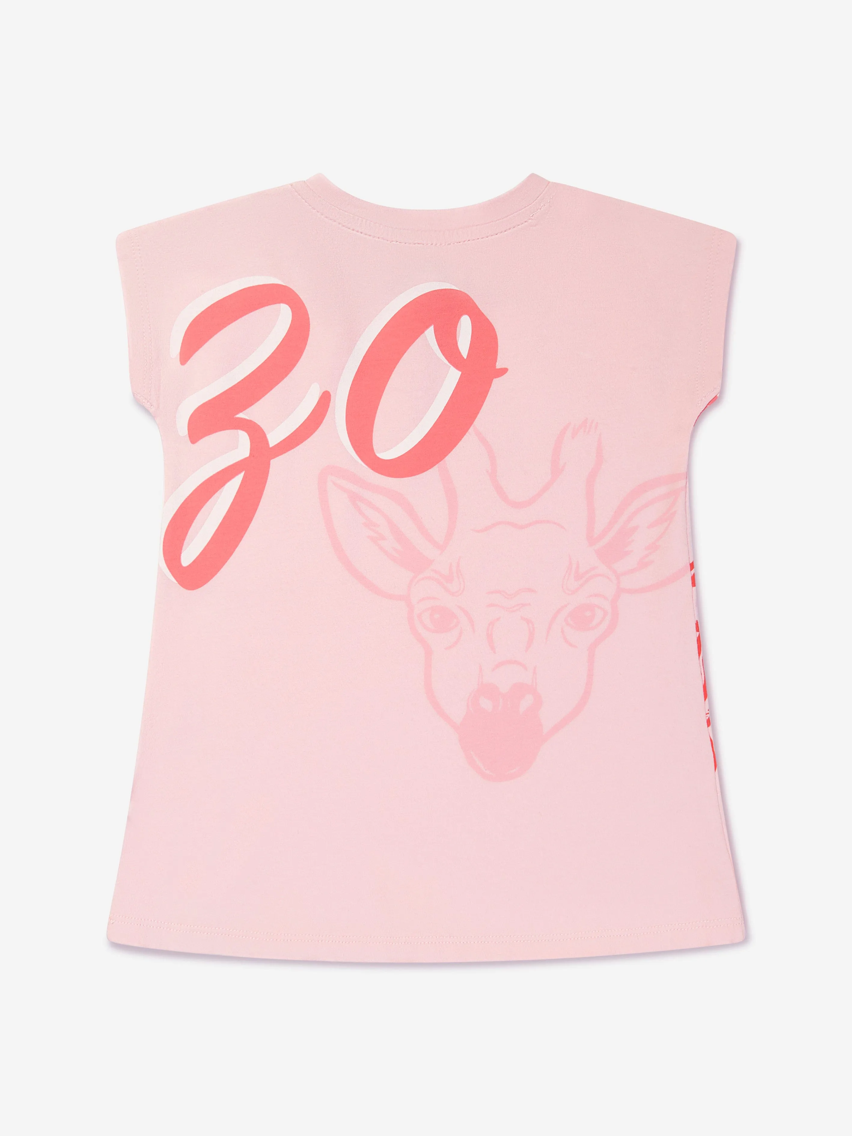 KENZO Baby Girls Organic Cotton Logo Dress in Pink