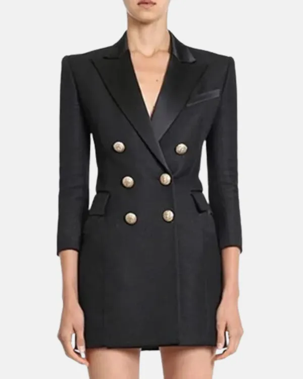 Knightsbridge Mini Black Blazer Dress