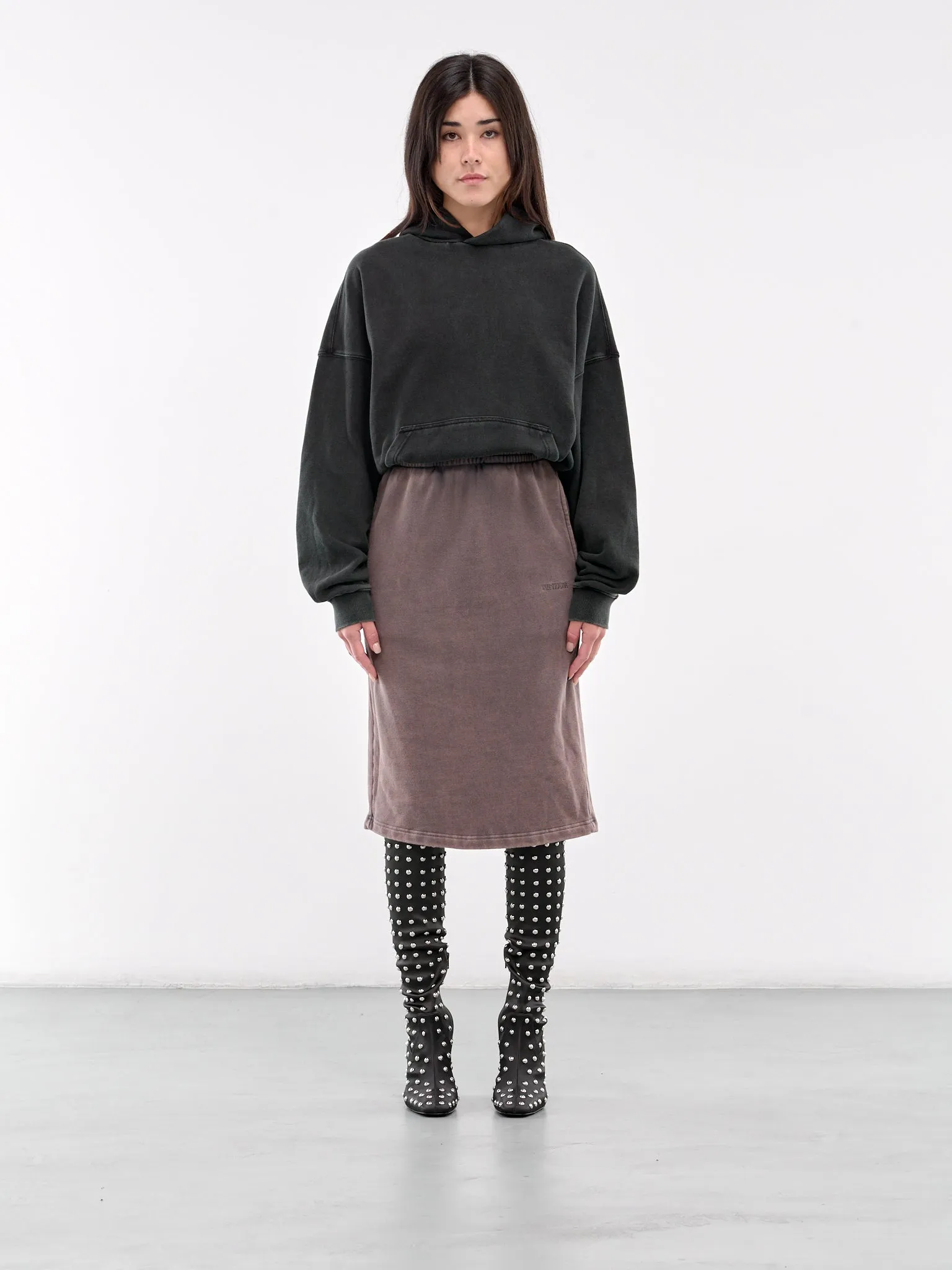 Layered Jersey Dress (TO3-24-851-W-BLACK)