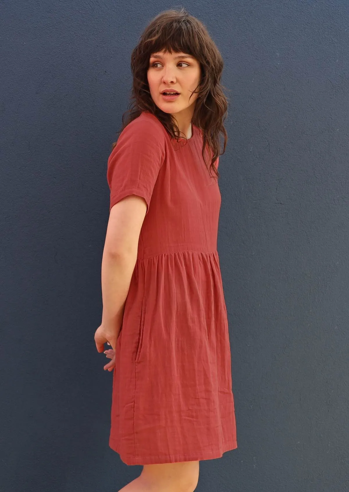 Mabel Dress Marsala