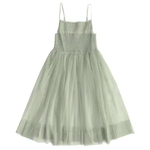 MESH BALLERINA DRESS - GREEN TEA