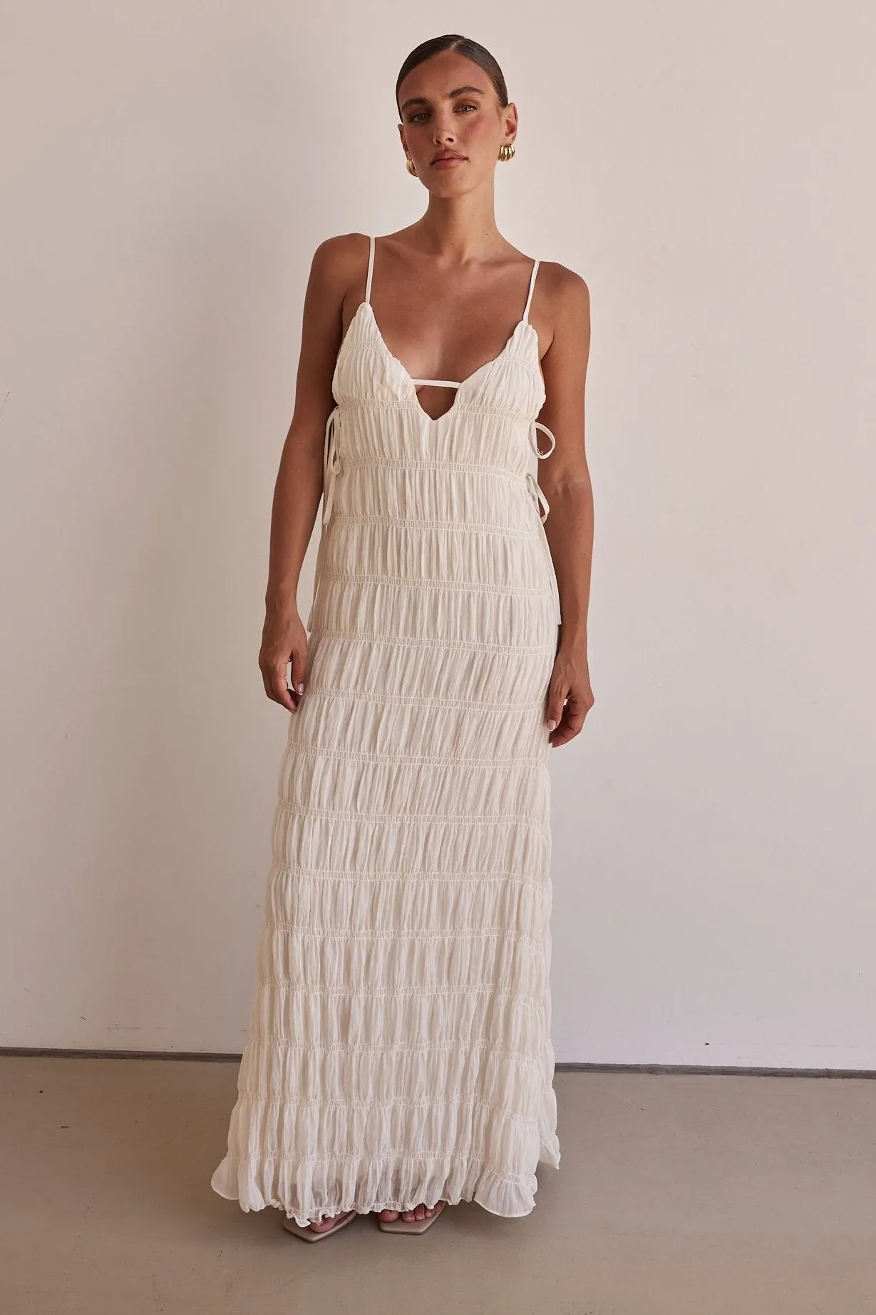 Mika Maxi Dress (Cream)