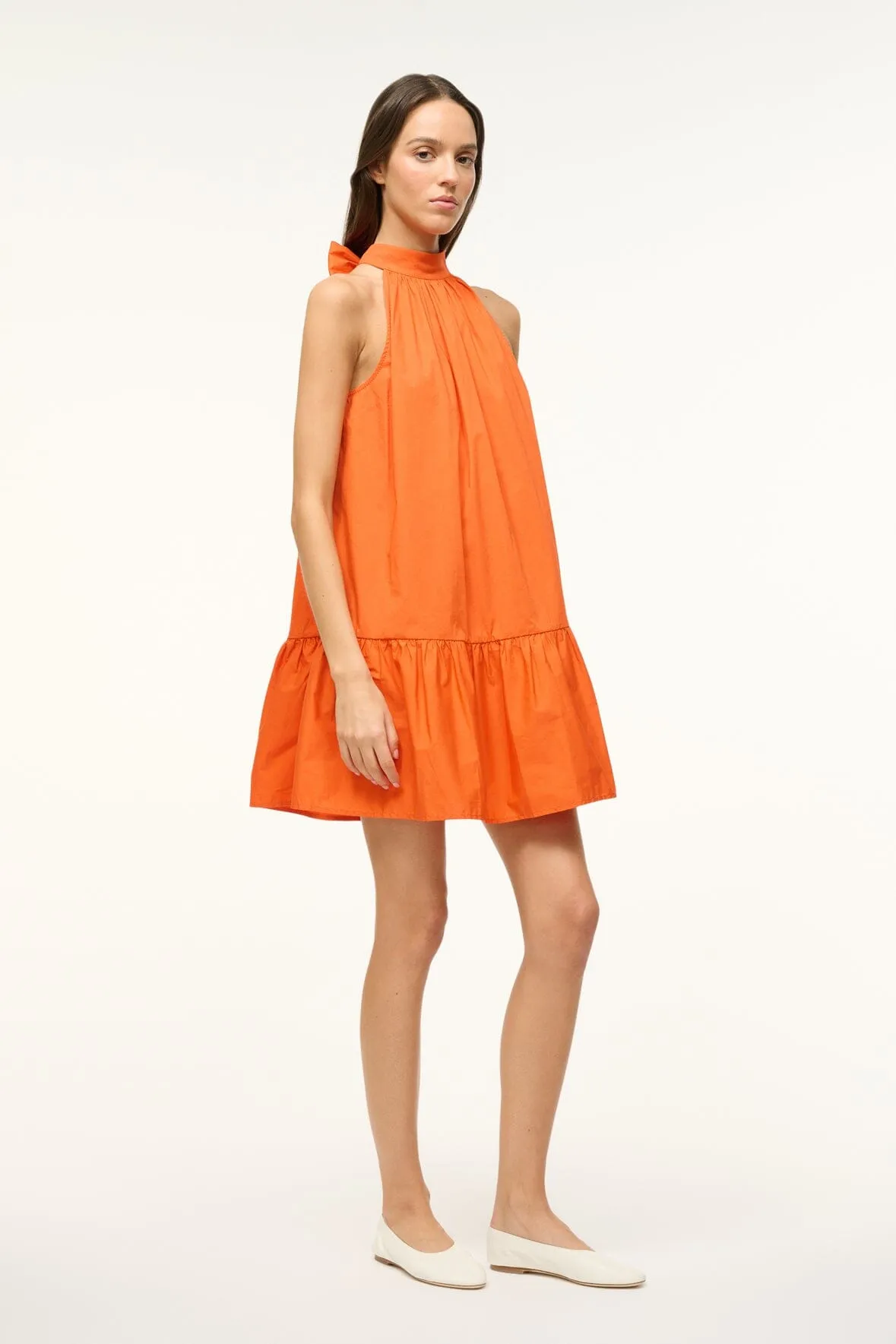 MINI MARLOWE DRESS | TANGERINE