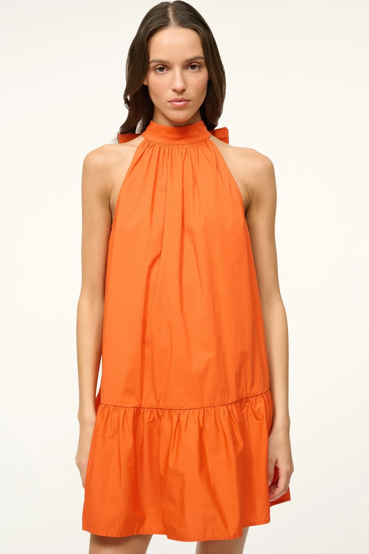 MINI MARLOWE DRESS | TANGERINE