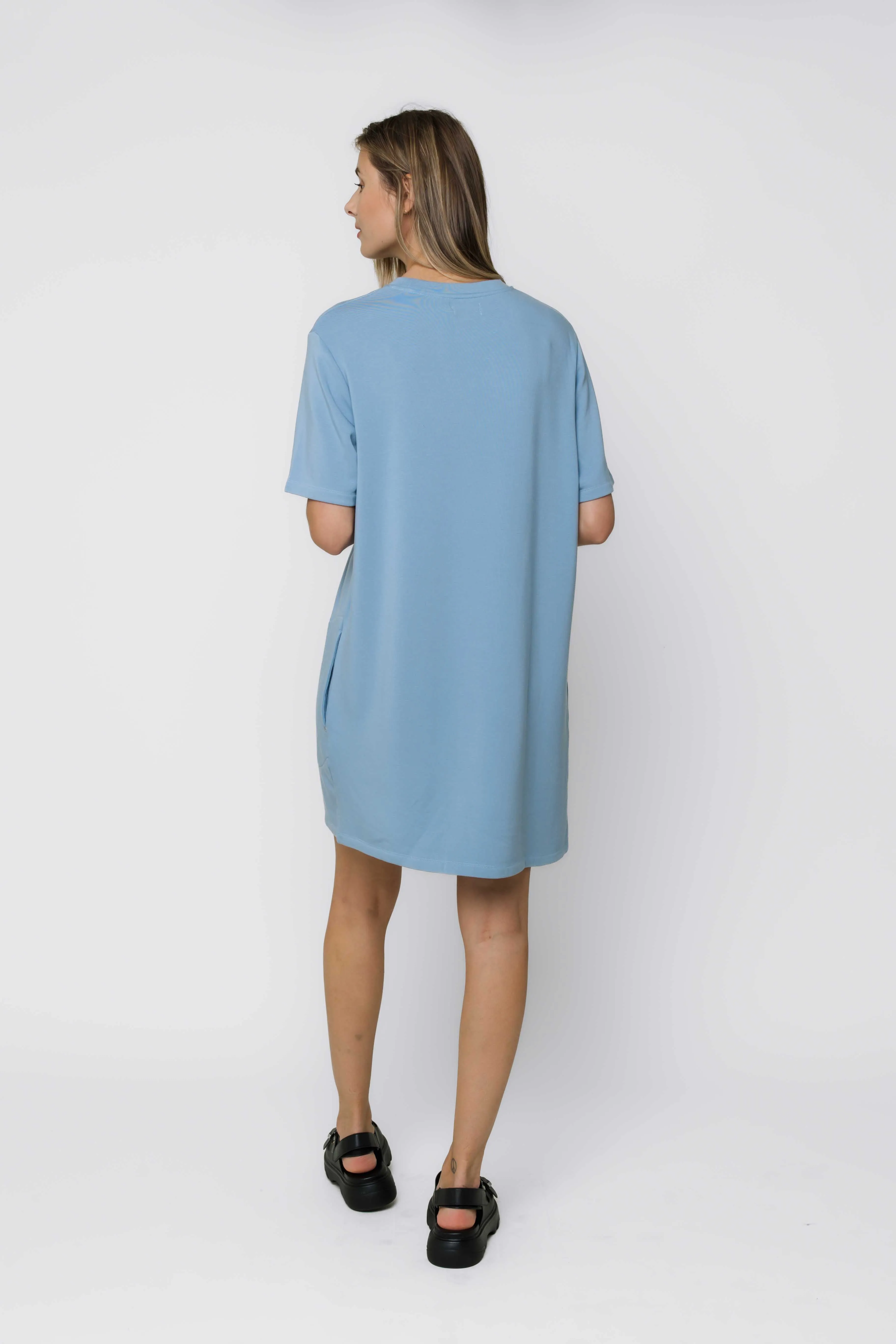 Nell-Luxe Fleece Tee Dress