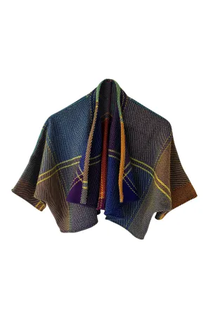 NEW! Plaid Wool Waterfall Bolero No.7