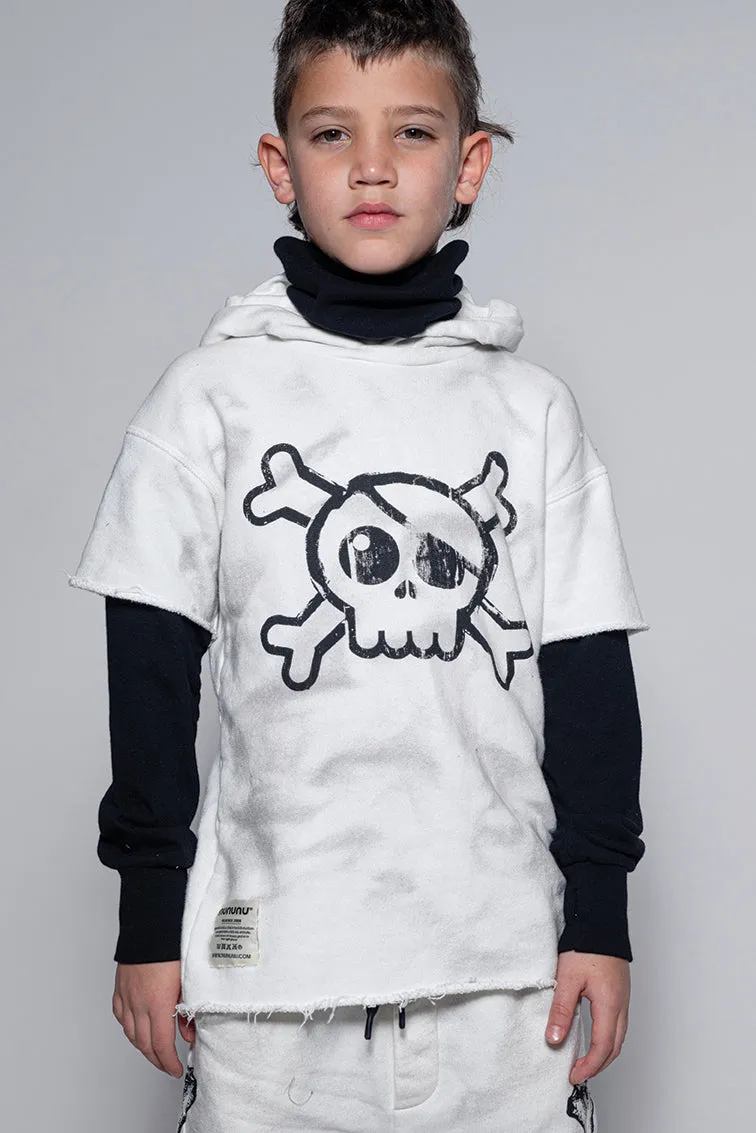 Nununu Skull Twofer Ninja Boys Hoodie