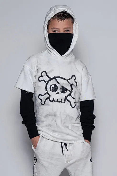 Nununu Skull Twofer Ninja Boys Hoodie