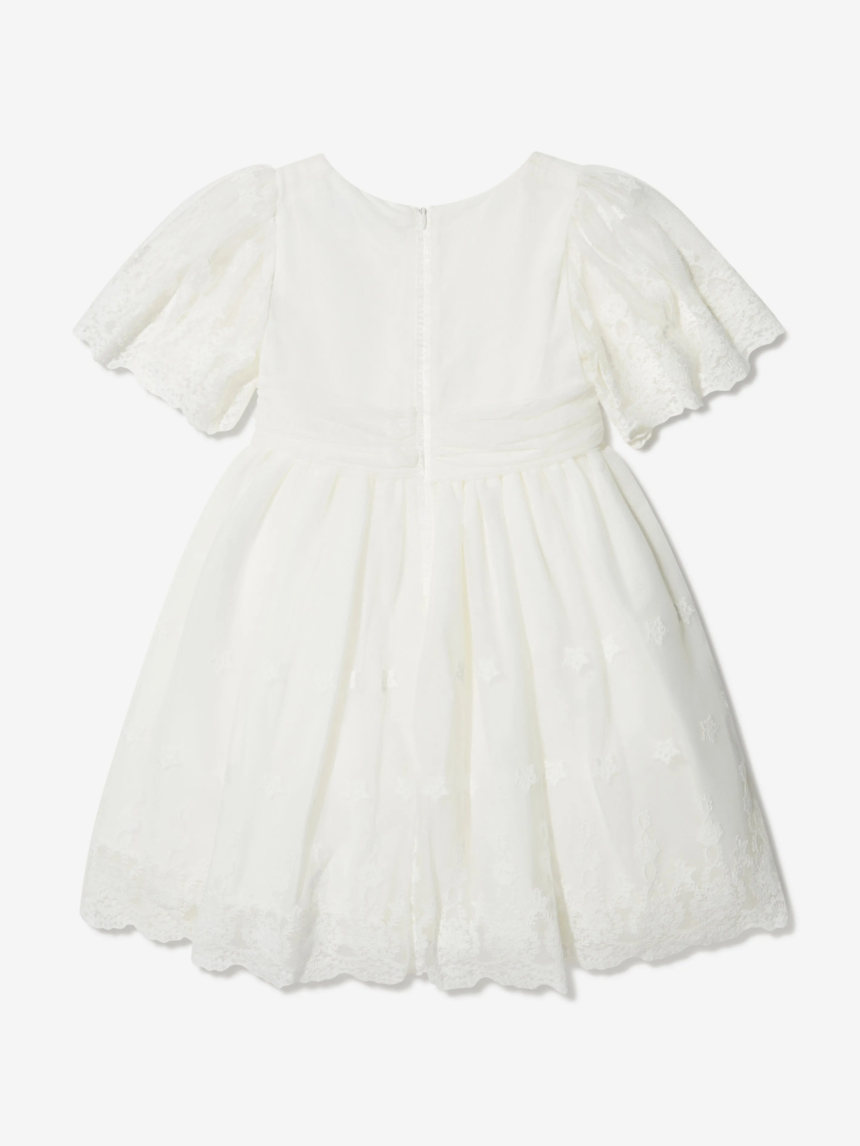 Patachou Girls Embroidered Tulle Dress