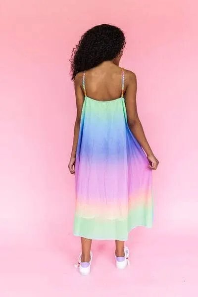 Rainbow Ombre Gem Dress