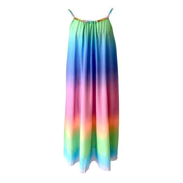 Rainbow Ombre Gem Dress