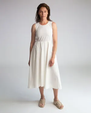 Remi Organic Cotton Dress In White