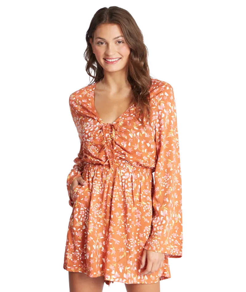 Roxy Spirit Awakes Romper-Baked Clay