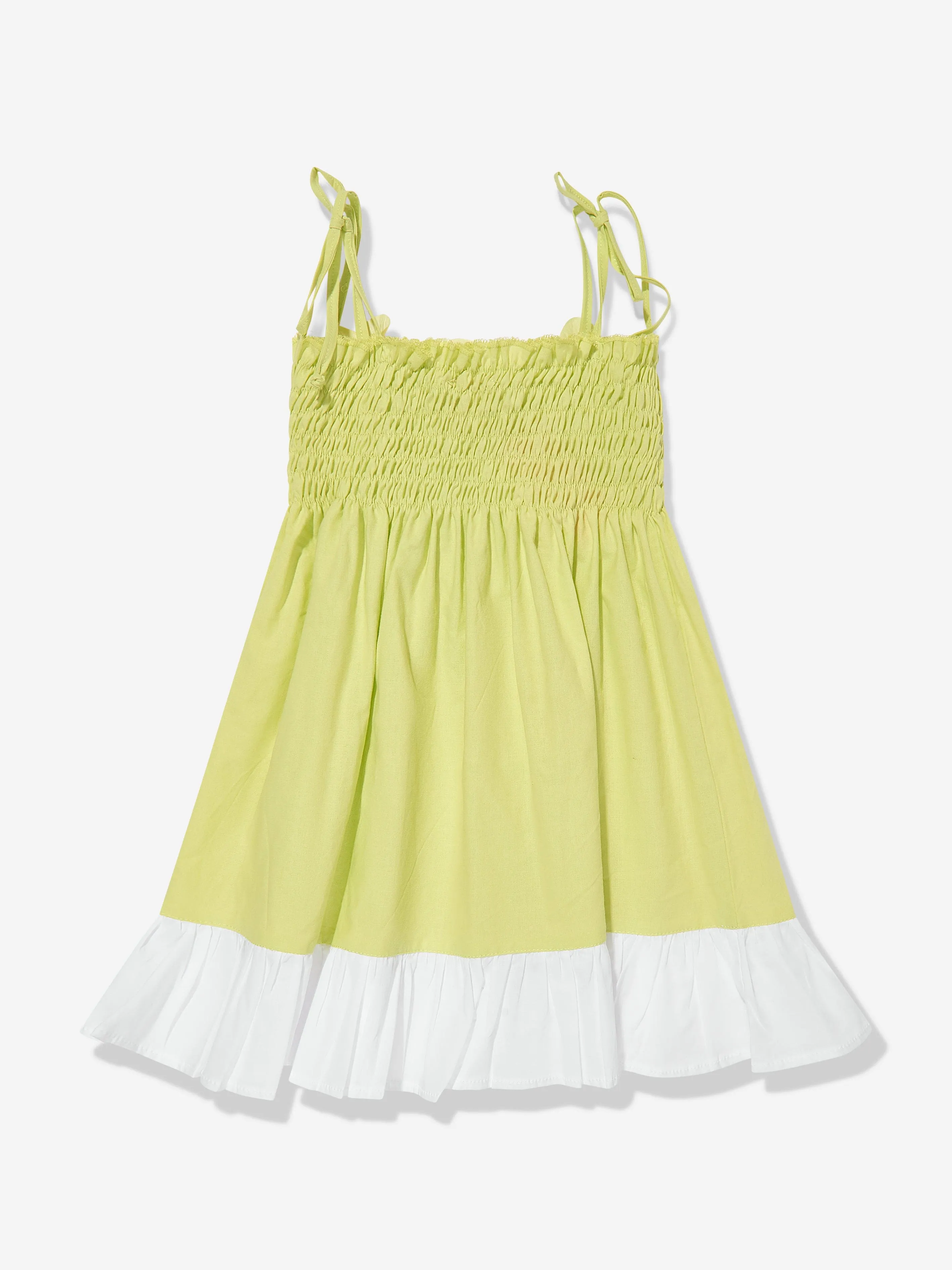 Selini Action Girls Daisy Beach Dress in Green