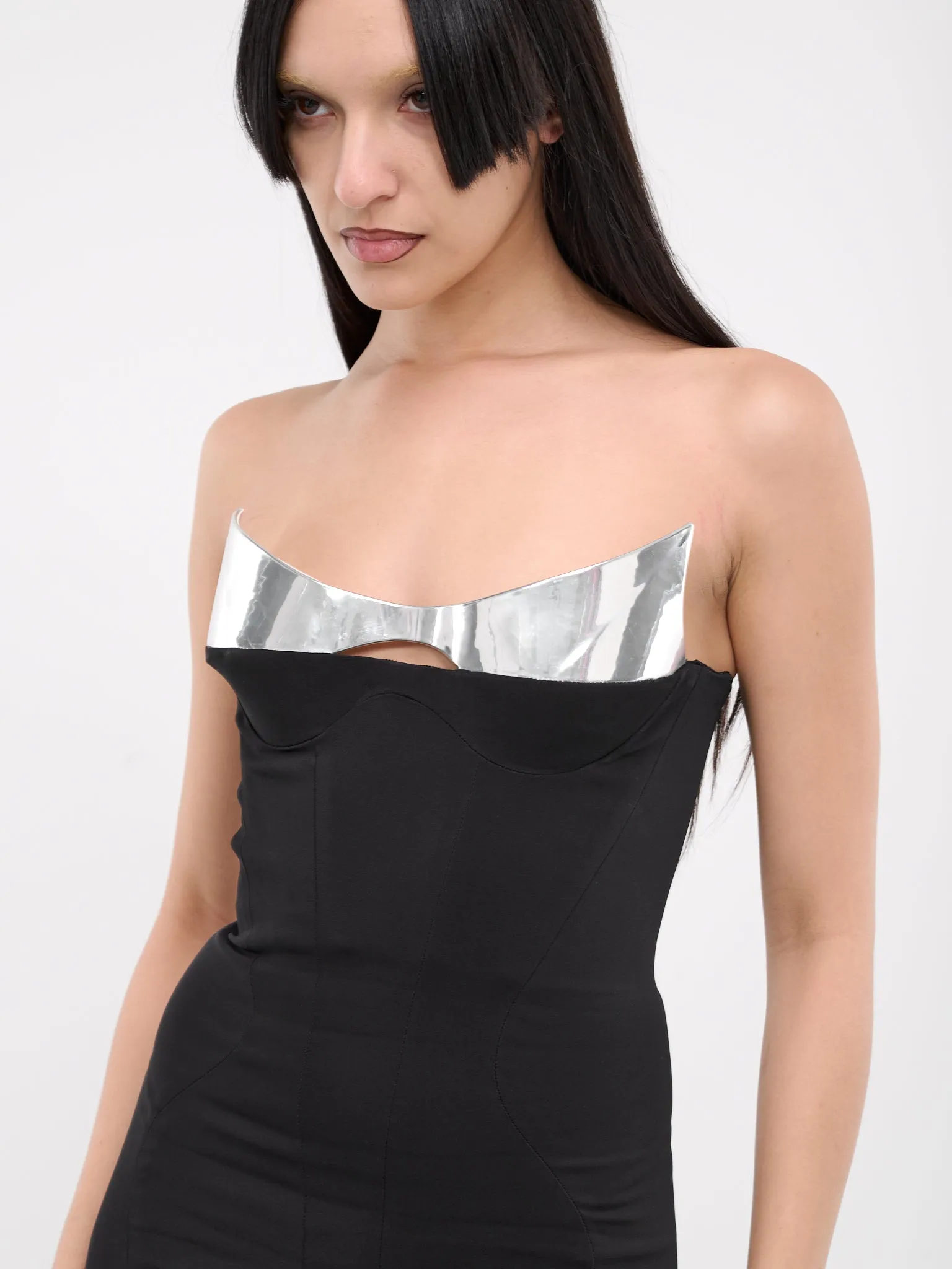 Signature Structured Strapless Gown (24P1RO1550470-BLACK)